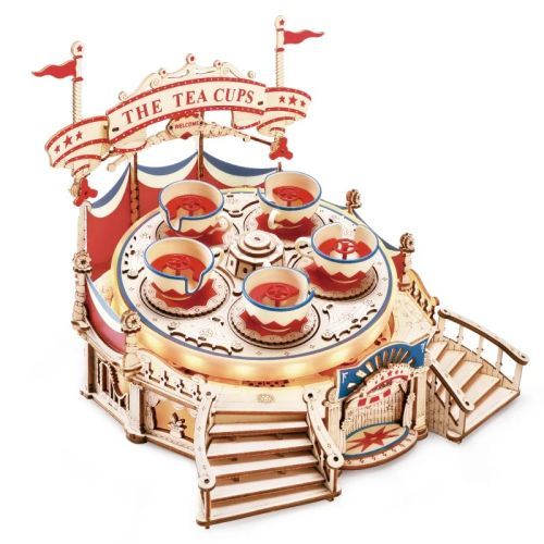 ROBOTIME Tilt A Whirl Wooden Model Kit - 
