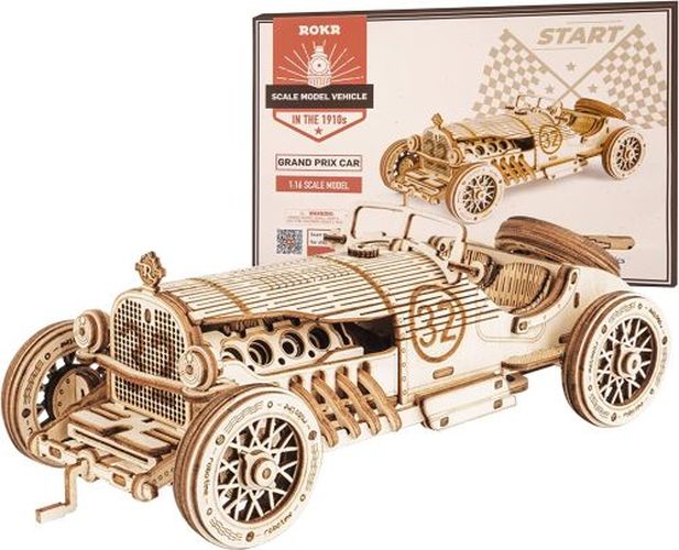 ROBOTIME Grand Prix Race Car Wood Model - 