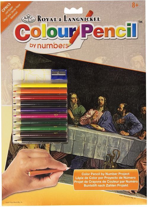 ROYAL LANGNICKEL ART Last Supper Colour Pencil By Numbers - CRAFT