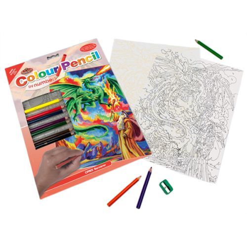 ROYAL LANGNICKEL ART Sorcerer Color Pencil By Number Kit - CRAFT