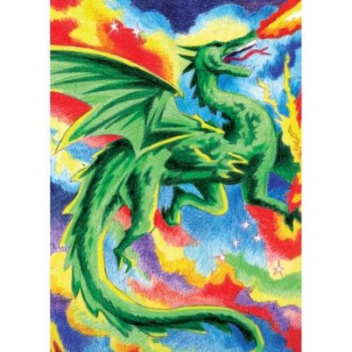 ROYAL LANGNICKEL ART Dragon Color Pencil By Number Art Project