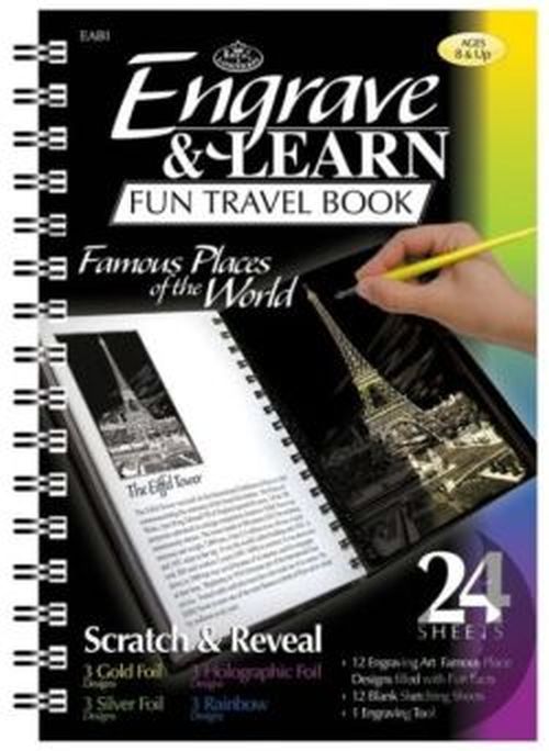 ROYAL LANGNICKEL ART Famous Places Of The World Engrave And Learn Travel Book - .