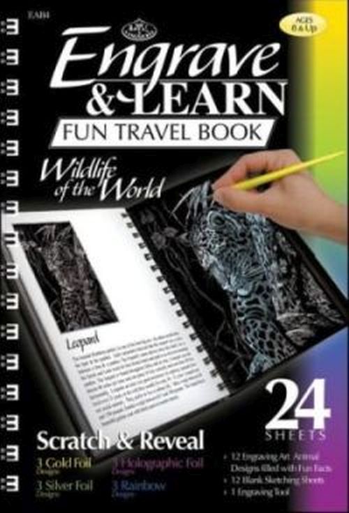 ROYAL LANGNICKEL ART Wildlife Of The World Engraving Scratch Art Book - CRAFT