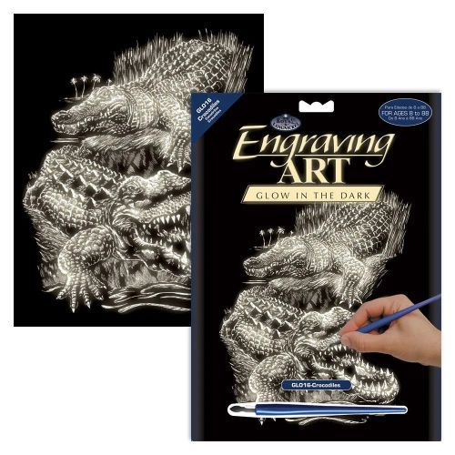 ROYAL LANGNICKEL ART Crocodile Glow In The Dark Engraving Art Kit