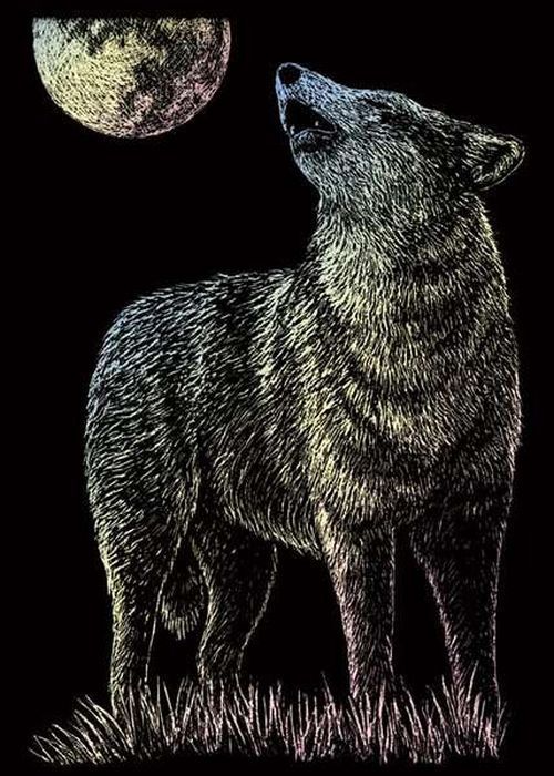 ROYAL LANGNICKEL ART Lone Wolf Etching Kit - CRAFT