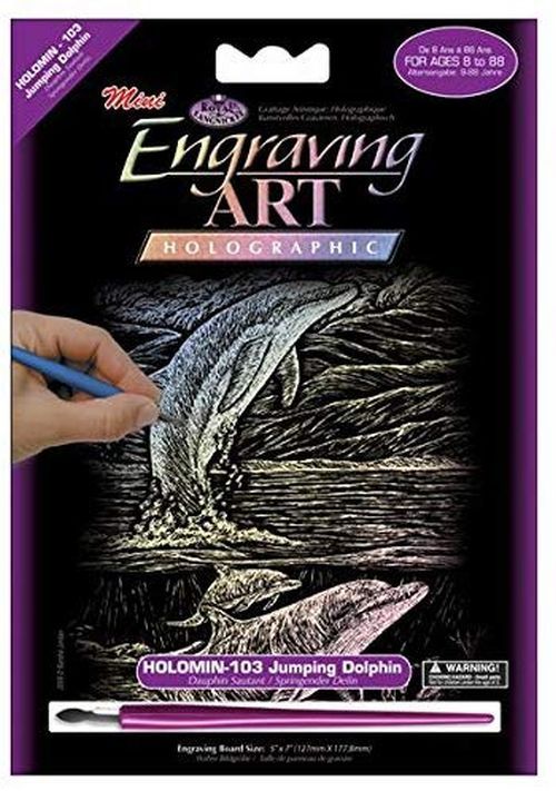 ROYAL LANGNICKEL ART Jumping Dolphin Etching Kit - CRAFT