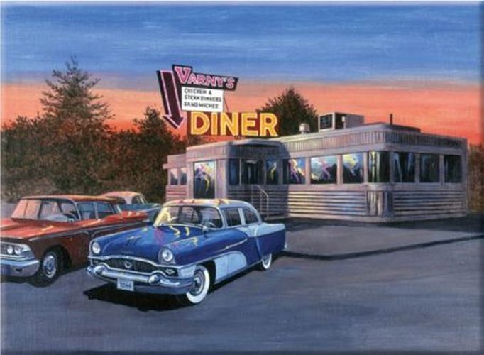 ROYAL LANGNICKEL ART 50s Diner Adult Large Painting By Numbers Art Project - CRAFT