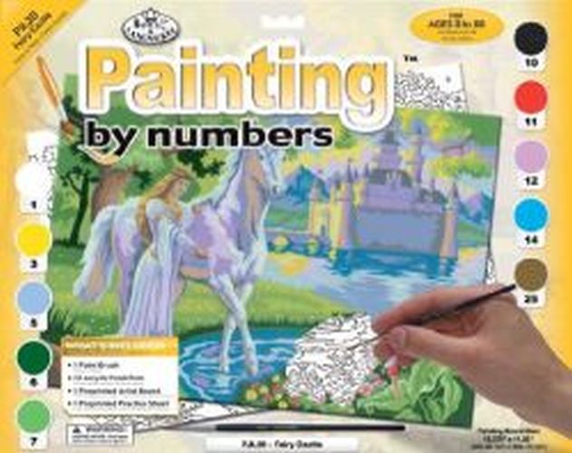 ROYAL LANGNICKEL ART Fairy Castle Painting By Numbers Art Project