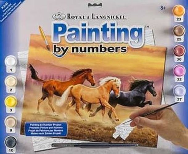 ROYAL LANGNICKEL ART Gone With Wind Horse Painting By Numbers Art Kit - CRAFT