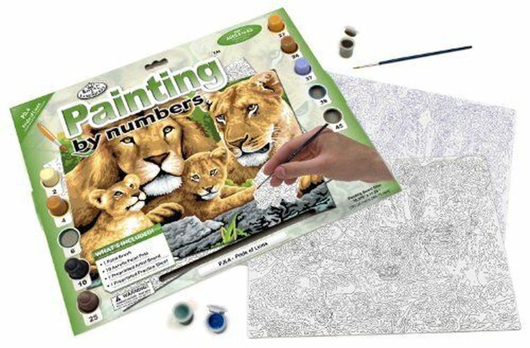 ROYAL LANGNICKEL ART Pride Of Lions Painting By Numbers - CRAFT