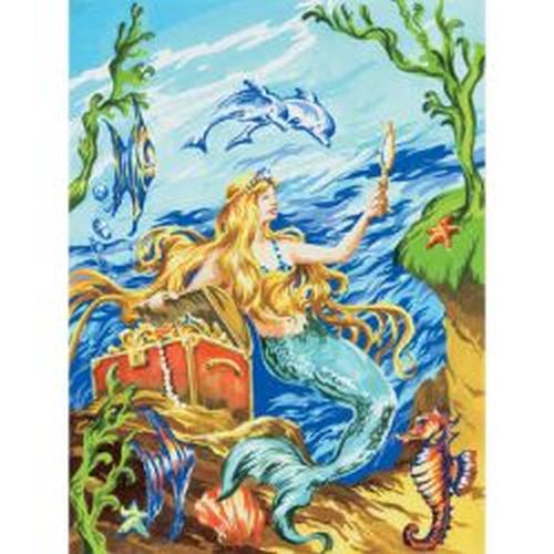 ROYAL LANGNICKEL ART Mermaid Paint By Number Kit - CRAFT