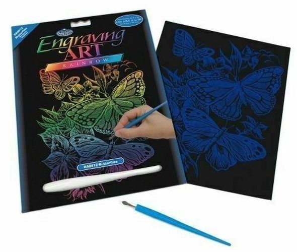 ROYAL LANGNICKEL ART Butterflies Engraving Set - CRAFT