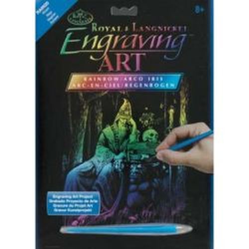 ROYAL LANGNICKEL ART Wizard Rainbow Foil Engraving Art - CRAFT