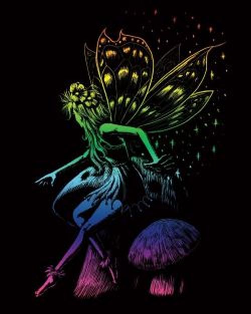 ROYAL LANGNICKEL ART Fairy Princess Rainbow Foil Engraving Art