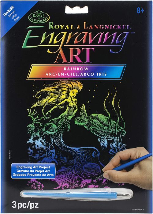 ROYAL LANGNICKEL ART Mermaid Engraving Set - CRAFT