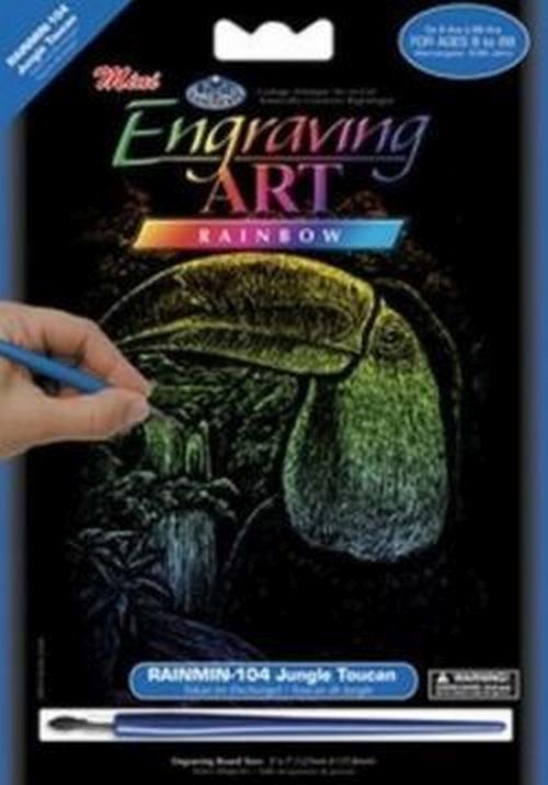 ROYAL LANGNICKEL ART Jungle Toucan Rainbow Foil Engraving Art Kit - .