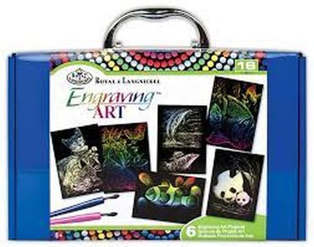 ROYAL LANGNICKEL ART 4 Engraving Art Rainbow Set Blue Box