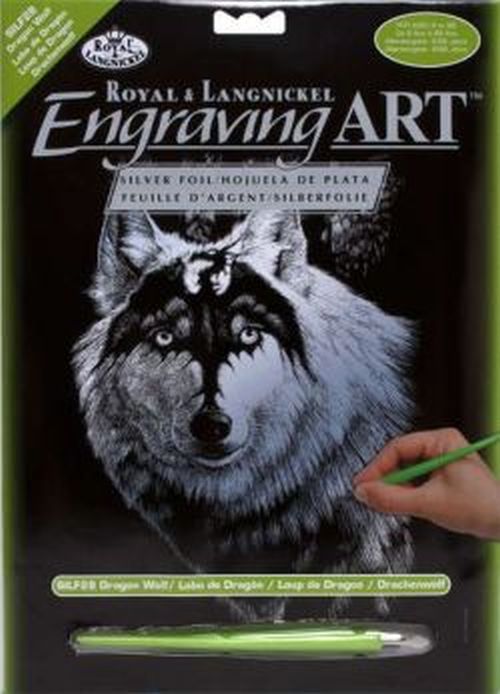 ROYAL LANGNICKEL ART Dragon Wolf Engraving Art Kit - .