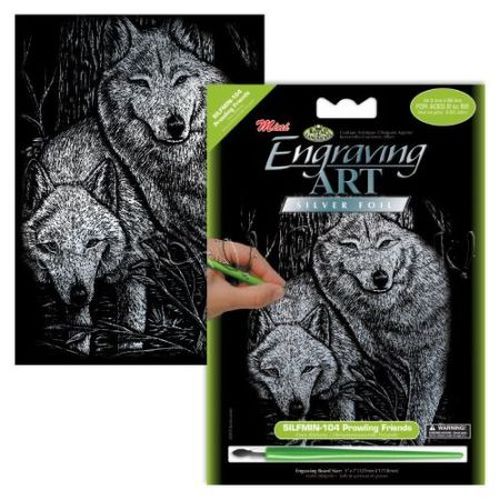 ROYAL LANGNICKEL ART Prowling Friends Engraving Art Kit - CRAFT