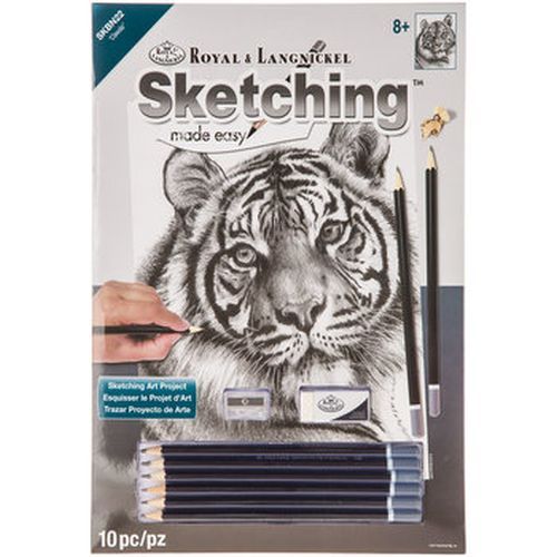 ROYAL LANGNICKEL ART Clawdia Tiger Sketching Kit - CRAFT