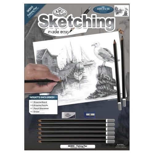 ROYAL LANGNICKEL ART Fishing Pier Sketching Kit - CRAFT