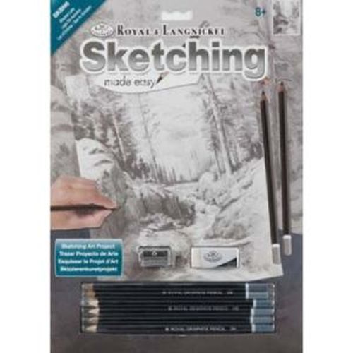 ROYAL LANGNICKEL ART Shadow Lake Sketching Made Easy Art Project - CRAFT