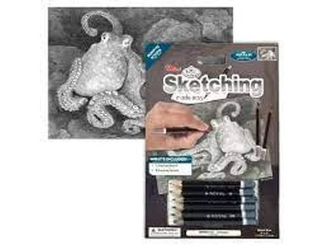 ROYAL LANGNICKEL ART Octopus Mini Sketching Made Easy - CRAFT