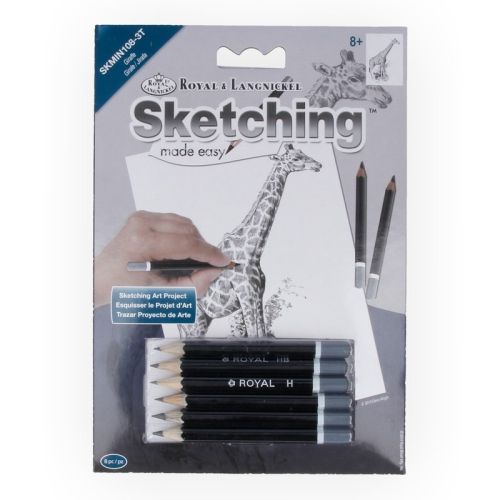 ROYAL LANGNICKEL ART Giraffe Sketching Made Easy - 