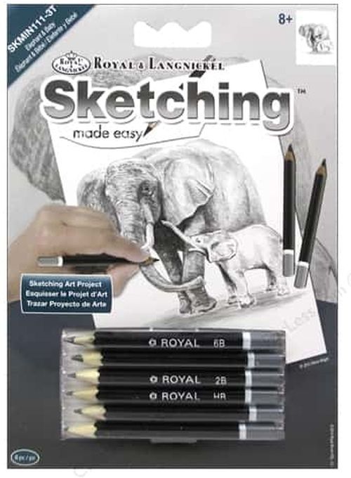 ROYAL LANGNICKEL ART Elephant Sketching Made Easy - CRAFT