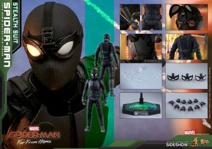 SIDESHOW Spider-man Stealth Suit 1/6th Scale Collectible Figure - 