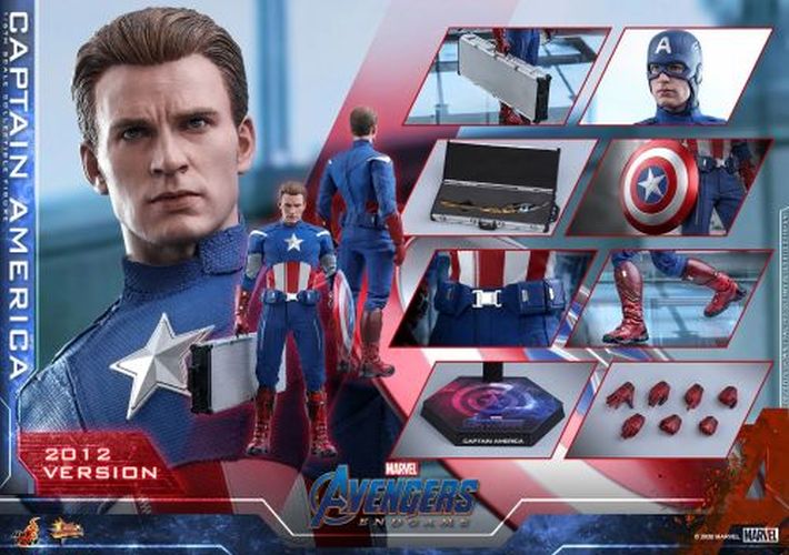 SIDESHOW Captain America Marvel Avengers Endgame 2012 Version 1/6th Scale Collectibl - COLLECTABLES