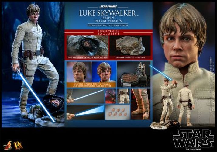 SIDESHOW Luke Skywalker Bespin 1/6th Scale Poseable Collectible Figure - 