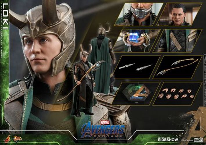 SIDESHOW Loki Marvel Abengers End Game Collectible Action Figure - 