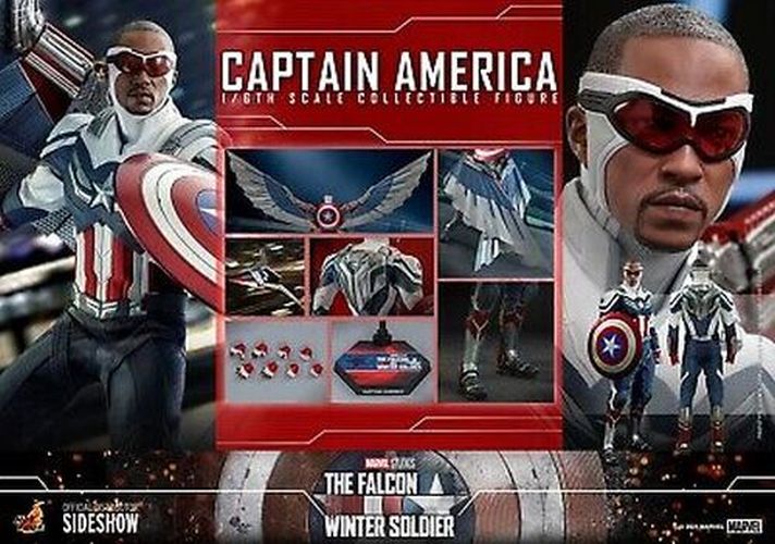 SIDESHOW The Falcon Winter Soldier Captain America 1/6th Scale Collectible Figure - COLLECTABLES