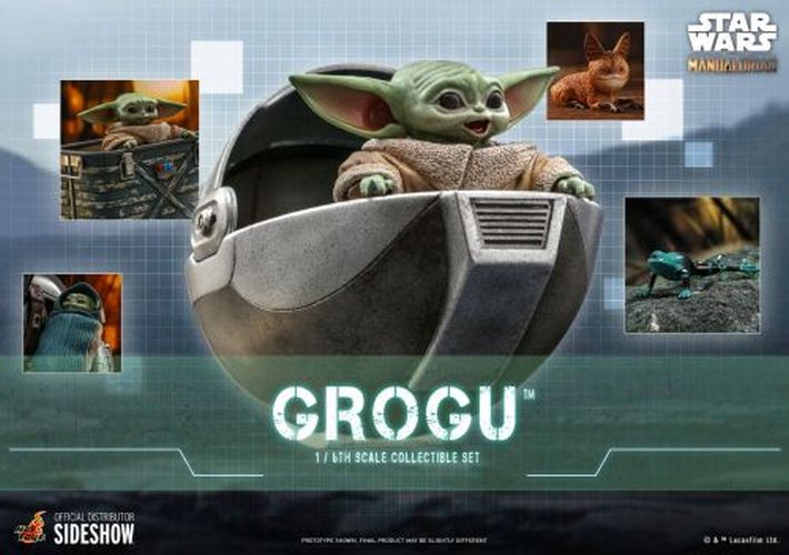 SIDESHOW Grogu 1/6th Sclae Collectible Star Wars Figure - 