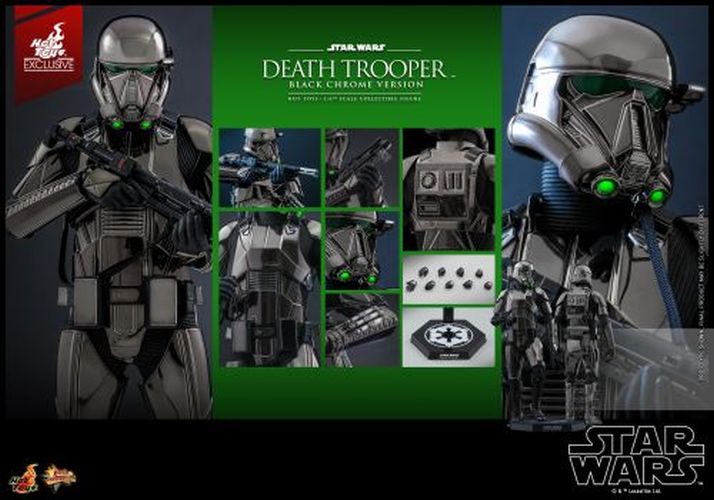 SIDESHOW Death Trooper Black Chrome Version 1/6 Scale Star Wars Collectible Figure - ACTION FIGURE