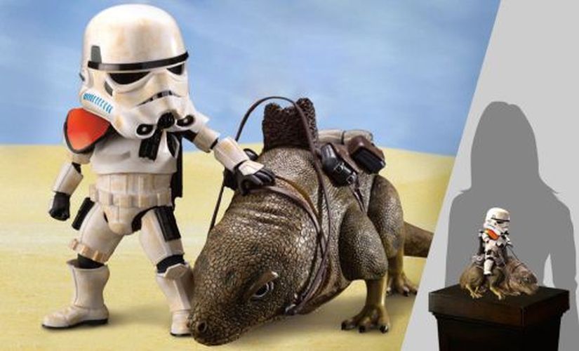 SIDESHOW Dewback With Sandtrooper Star Wars Figure - 