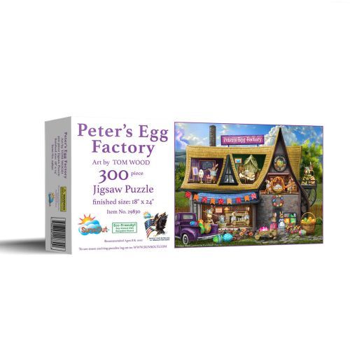 SUNSOUT Peters Egg Factory 300 Piece Puzzle - 