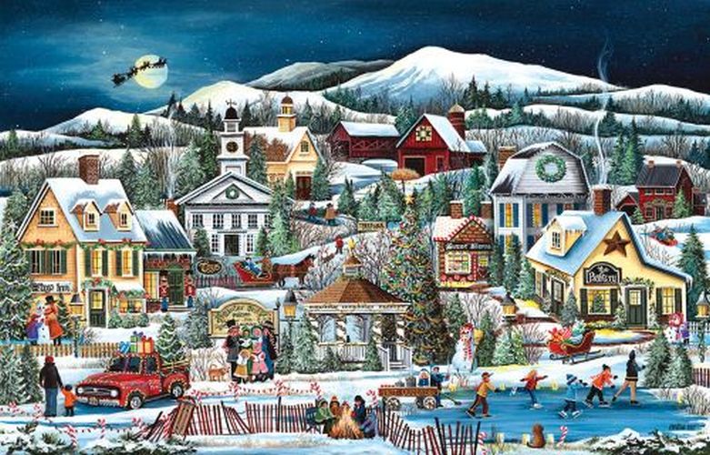 SUNSOUT Winter Festival Christmas 1000 Piece Puzzle - PUZZLES