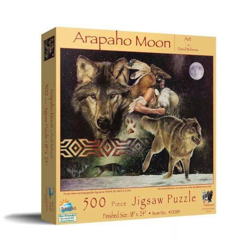 SUNSOUT Arapaho Moon 500 Piece Puzzle - PUZZLES
