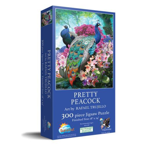 SUNSOUT Pretty Peacock 300 Piece Puzzle - PUZZLES