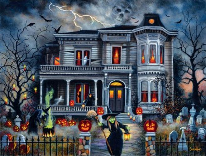 SUNSOUT Witching Hour Halloween 500 Piece Puzzle - 