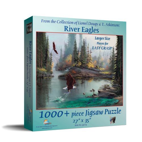 SUNSOUT River Eagles 1000+ Larger Piece Puzzle - 