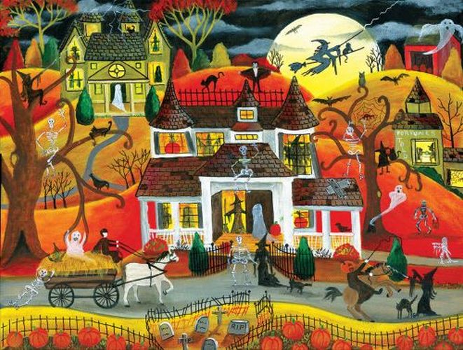 SUNSOUT Halloween Fright Night 500 Piece Puzzle - .