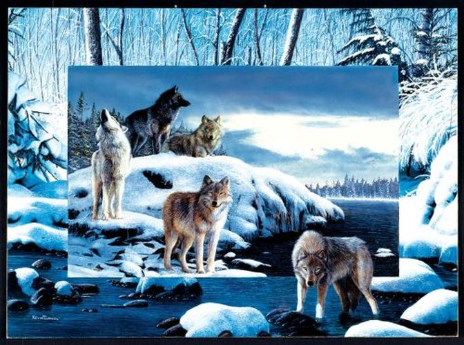 SUNSOUT Ice Wolves 1000 Piece Puzzle - .
