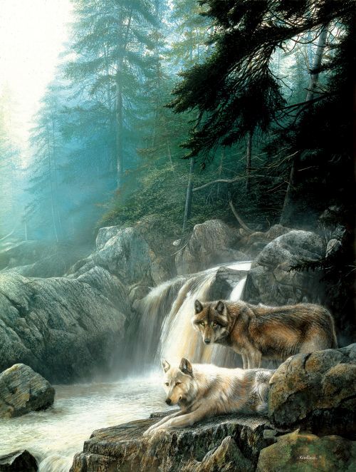 SUNSOUT Lonely Vigil Wolf 500 Piece Puzzle - 