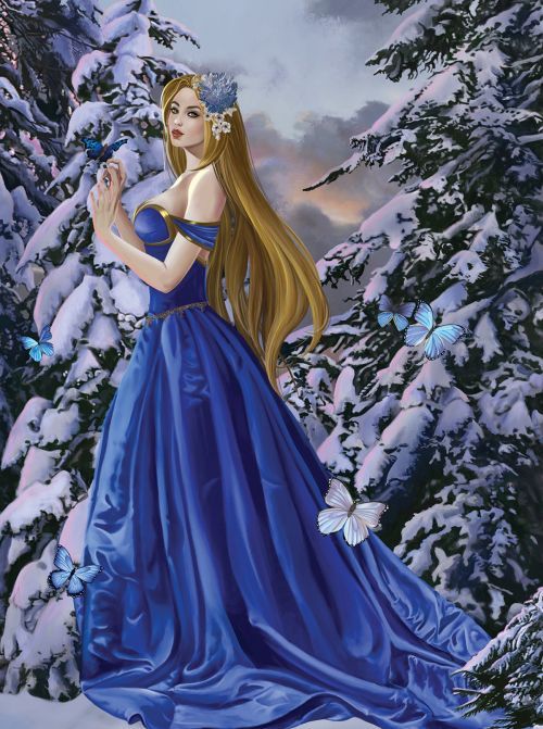SUNSOUT Blue Dress Nene Thomas 1000 Piece Puzzle - .