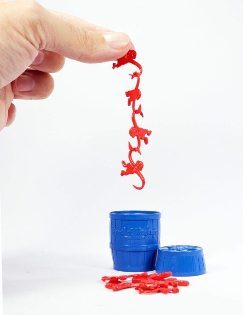 SUPER IMPULSE Barrel Of Monkeys Worlds Smallest Toy - 
