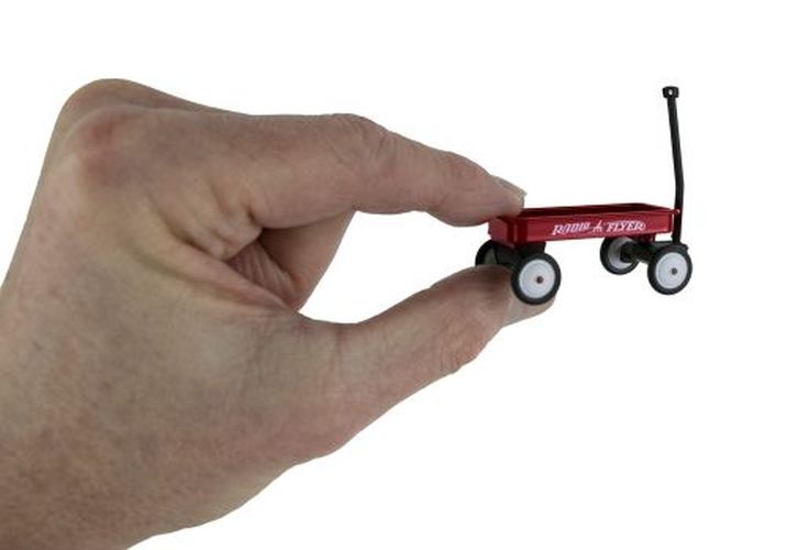 SUPER IMPULSE Radio Flyer Classic Red Wagon Worlds Smallest Toy - 