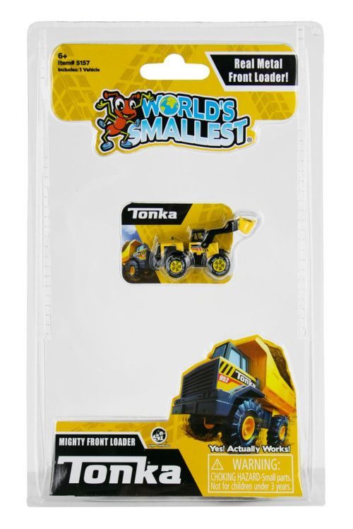 SUPER IMPULSE Tonka Mighty Front Loader Worlds Smallest Toy